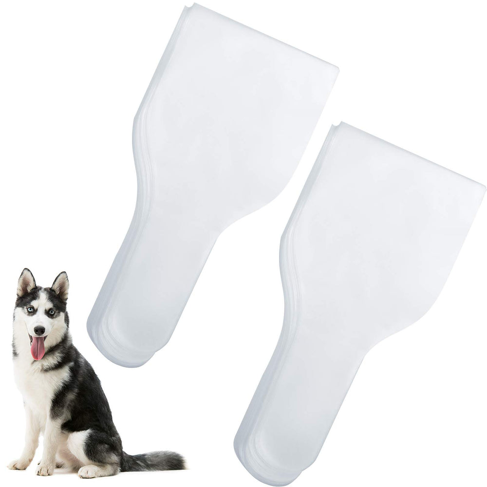 Conos Nuanchu para colección de semen canino, visualización clara durante la aplicación.