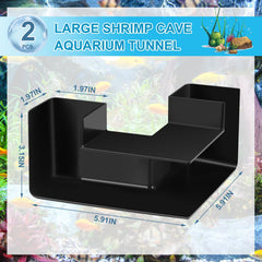 Nuanchu cueva para pez negro, ofrece refugio seguro y realza la estética.