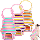 Pañales Nuanchu para perro femenino con ajuste suspensor para comodidad.