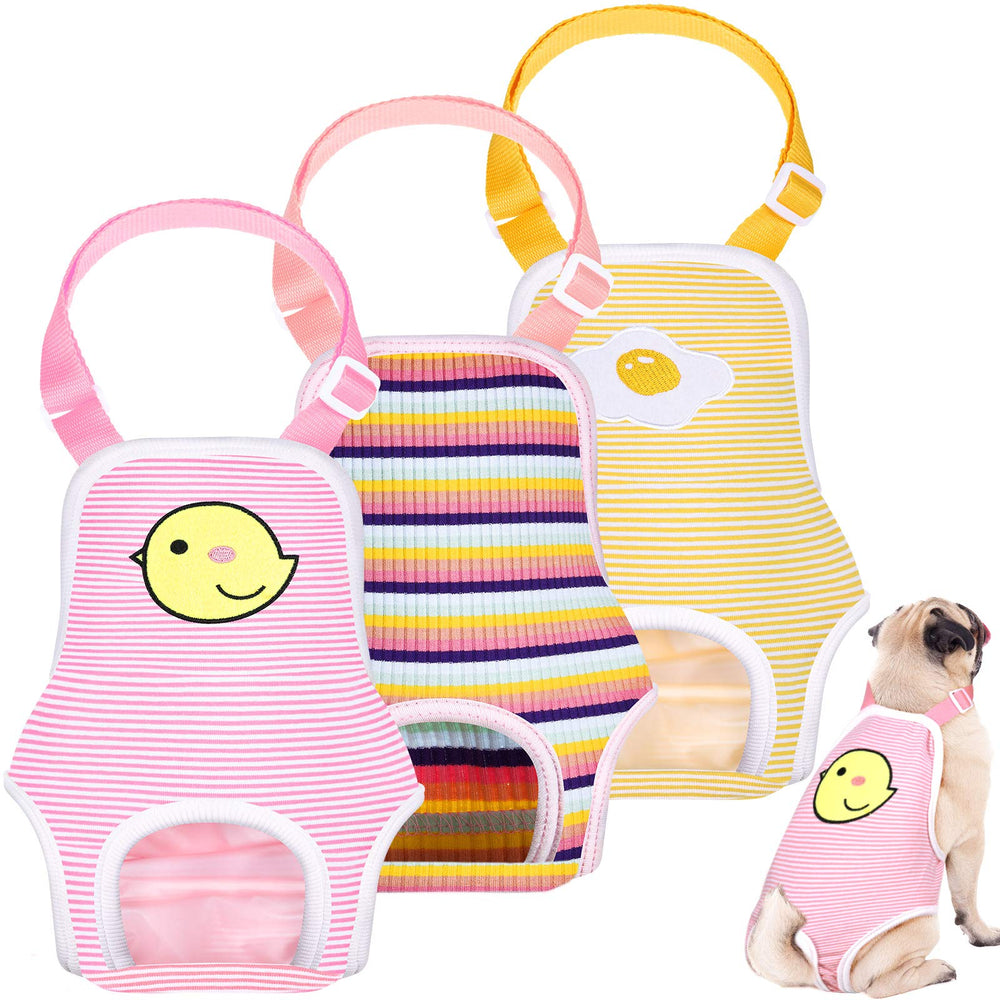 Nuanchu pañales para perros femeninos con ajuste ajustable para un desgaste cómodo