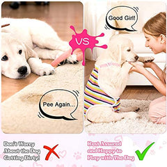 Nuanchu pañales para perros femeninos con capa impermeable para evitar goteos y manchas