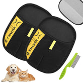 Guante Nukssi frente: diseño ergonómico para eliminar pelo de mascotas en textiles
