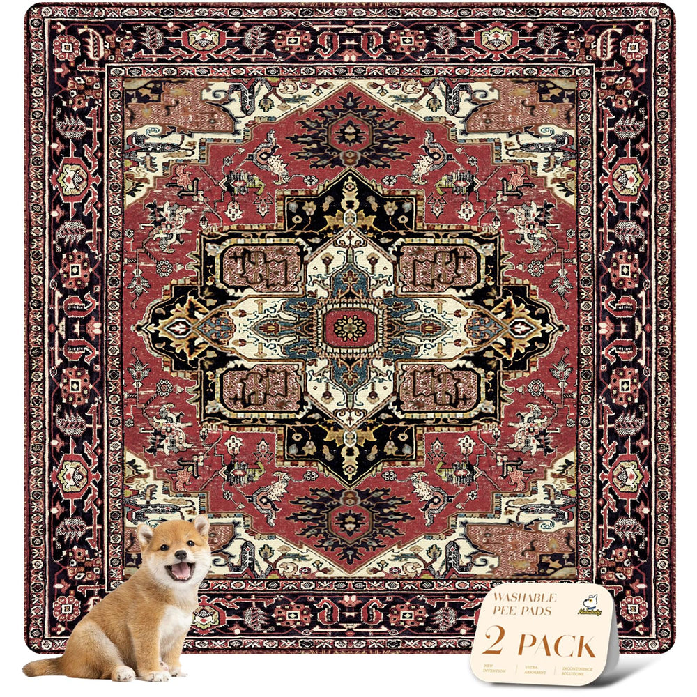 Almohadillas lavables nunubaby para perros rojas, absorbentes y aptas para jaulas.
