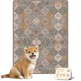 Almohadilla lavable nunubaby para perros, diseño marrón-multi protege suelos y muebles.