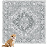 Nunubaby almohadilla lavable gris-geo para perros, protege suelos y estilo.