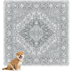 Nunubaby almohadilla lavable gris-geo para perros, protege suelos y estilo.