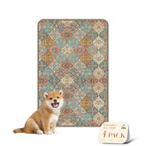 Nunubaby almohadilla lavable crema multicolor 24x36 para perros, protege pisos.