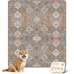 Nunubaby almohadilla lavable para perros, marrón multicolor, protege suelos y muebles.