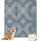 Nunubaby almohadilla lavable para perros azul, superficie absorbente protege el suelo.