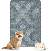 nunubaby almohadilla lavable para perros en azul, protege suelos y estilo