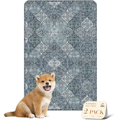 nunubaby almohadilla lavable para perros en azul, protege suelos y estilo