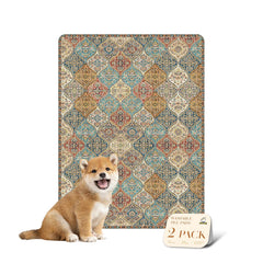 Nunubaby almohadilla reutilizable para perros con patrón crema protege suelos con estilo.