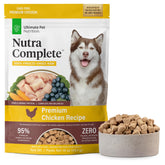 ULTIMATE PET NUTRITION Nutra Complete pollo crudo liofilizado, proteína fácilmente digerible para perros.