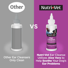 Nutri-Vet, aplicación suave en la oreja del perro para limpieza segura.