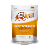 NutriSource AmpliFull sabor pavo – gomitas suaves para apoyo diario en perros activos.