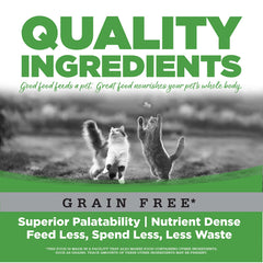 NutriSource County Select sin granos, visible porción en lata, conveniencia para comidas diarias.