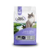 NutriSource frente del empaque, opción sin granos para gatos