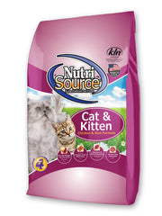 NutriSource Gato con pollo y arroz, bolsa de 1.5 lb, alimento diario equilibrado para felinos.