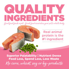 NutriSource Pure Vita con omega-3-6 para piel y pelaje más saludable.