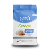 NutriSource Pure Vita sin granos con pavo y batata dulce, bolsa de 12 libras.