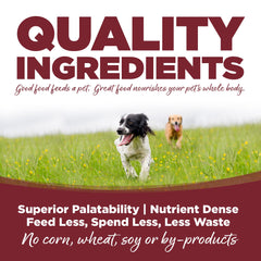 Detalle de NutriSource ternera-arroz, prebióticos y probióticos para la salud intestinal.