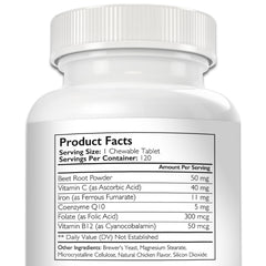 Nutrition Strength hierro para perros, etiqueta frontal, guía clara de uso y beneficios.
