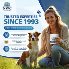 NWC Naturals Total-Biotics con 14 cepas estabilizadas para microbiota estable.