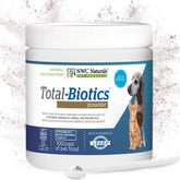 NWC Naturals Total-Biotics polvo probiótico para gatos y perros, apoyo digestivo.
