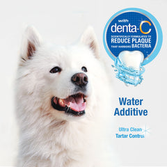 Aliento más fresco para perros gracias al agua dental.