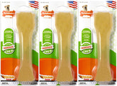 Nylabone FlexiChew, hueso sabor pollo, para masticación suave que ayuda a limpiar dientes