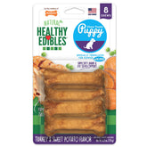 Nylabone Healthy Edibles para cachorros con sabor pavo y batata dulce