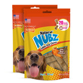 Nylabone Nubz en caja de dos paquetes, 20 unidades cada uno, para perros grandes.