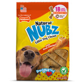 Nylabone Nubz sabor pollo para perros grandes, ayuda a la limpieza dental.