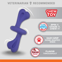 Nylabone Power Chew extremos con agarre fácil para mordisqueo cómodo.