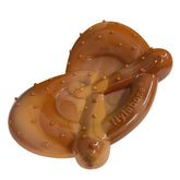 Nylabone Pretzel Power Chew, forma de pretzel, ideal para morder sin dañar muebles.