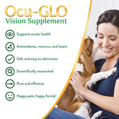 Ocu-GLO PB antioxidantes: astaxantina para apoyo antioxidante diario en perros.
