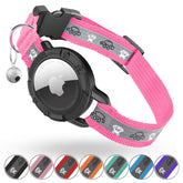 Odokele AirTag collar ajustable hotpink XS para gatos, cómodo.
