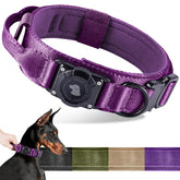 Odokele collar con portador AirTag, resistente al agua para perros activos.