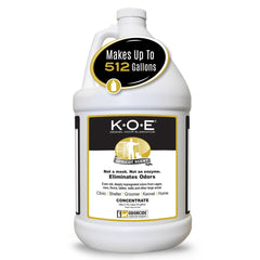 Odorcide K.O.E. durazno, botella de 128 oz, listo para grandes áreas.