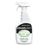 Odormed: frente del envase, aroma fresco para uso profesional en clínicas.