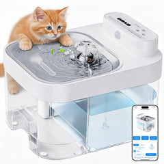 Fuente de agua para gatos ODSD con fontana-agua-gato-capacidad-3l para hidratación constante.