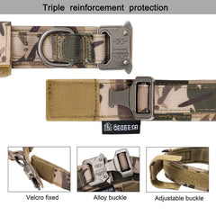 Hebilla de metal resistente para perros grandes y tirones intensos.
