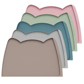 OHMO alfombrilla para comida de perro beige 24x15 protege el suelo de derrames.