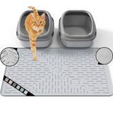 OHMO alfombrilla para arena de gato, vista general, captura residuos y evita dispersión.