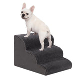 Oiilores escaleras para perros, 3 pasos gris, apoyo estable para subir al sofá
