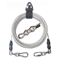 Ojomow cable atadura para perro, resistencia 2000 libras, ideal para patio.