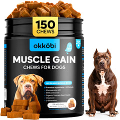 OKKÖBI 11-en-1 masticables para perro, enfoque en músculo para mayor tono muscular.