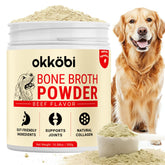 OKKÖBI caldo de huesos de res en envase, realza el sabor para perros