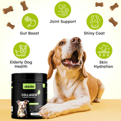 OKKÖBI Colágeno para perros, con ácido hialurónico para flexibilidad articular