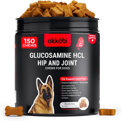 OKKÖBI Glucosamina HCL: botella para movilidad articular en perros